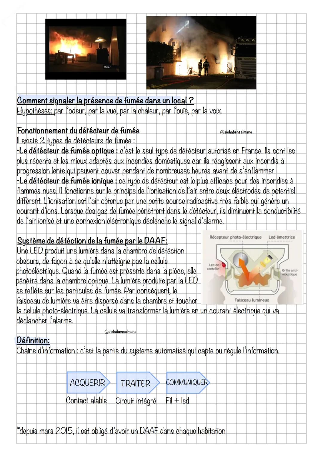 Définition:
Chaine d'energie : c'est l'ensemble des éléments qui gèrent l'énergie dans un objet technique.
ALIMENTER
Pile
La chaine d'énergi