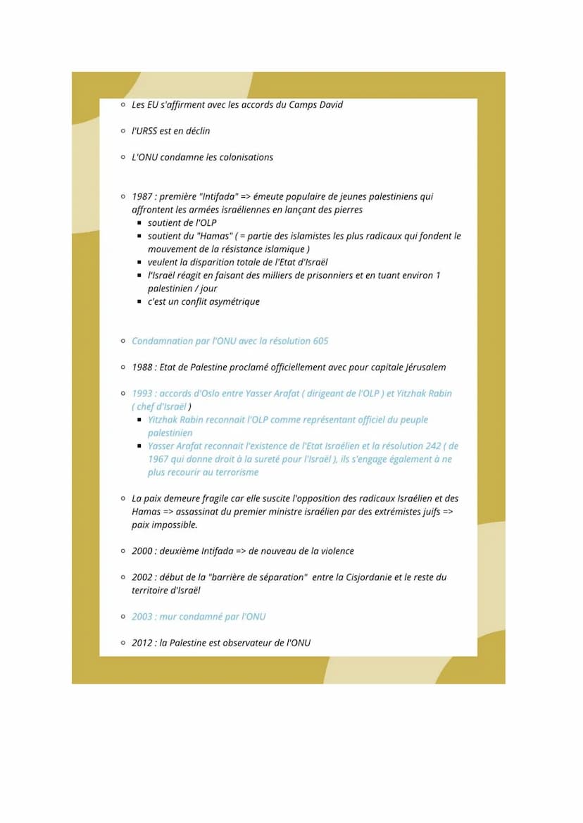 Le Moyen Orient:
Conflits régionaux et
tentative de paix Le moyen Orient : conflits régionaux el tentative
et
de paix
• Moyen Orient = régio