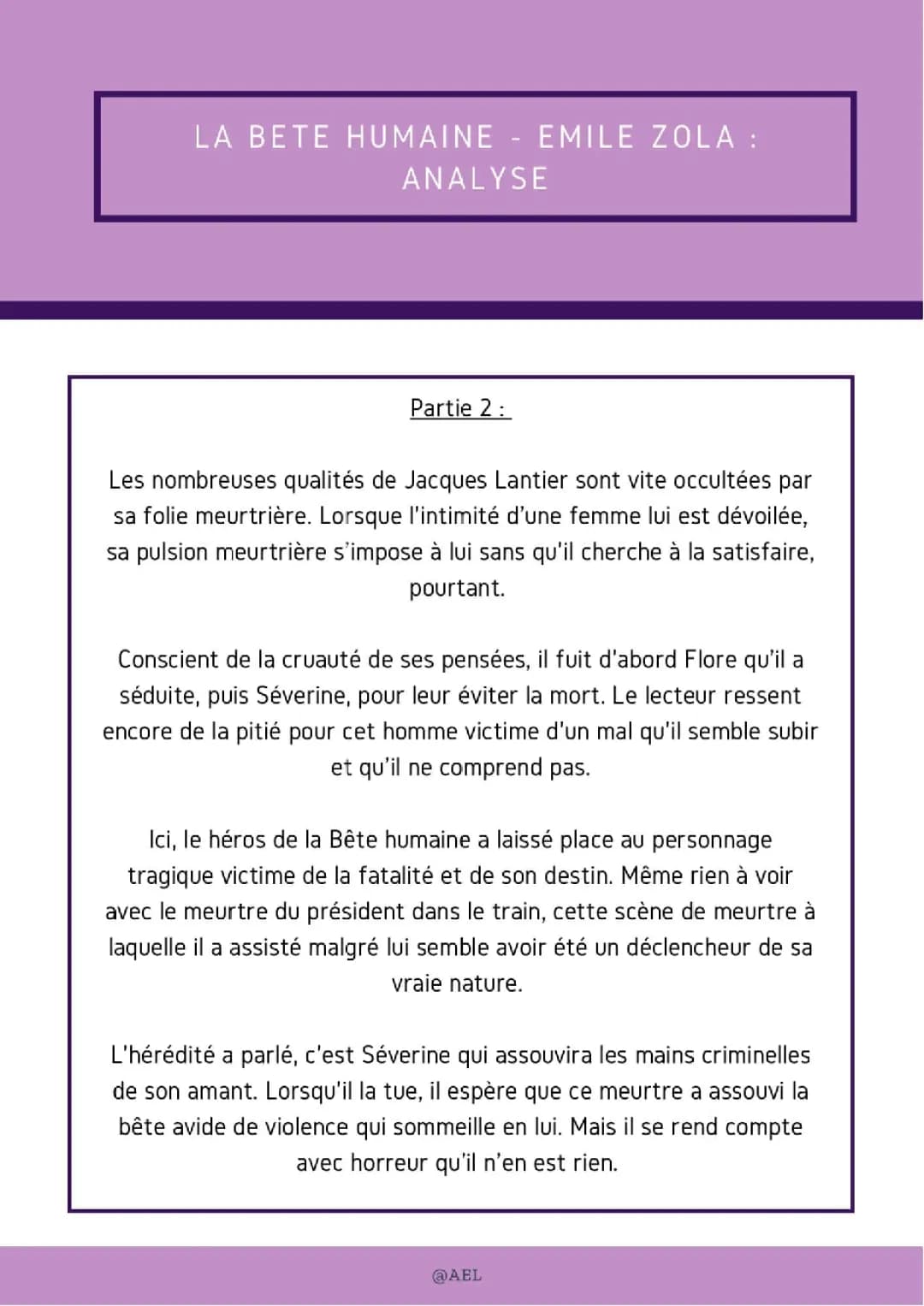 La Bête Humaine Émile Zola - Analyse et Résumé Partie 2