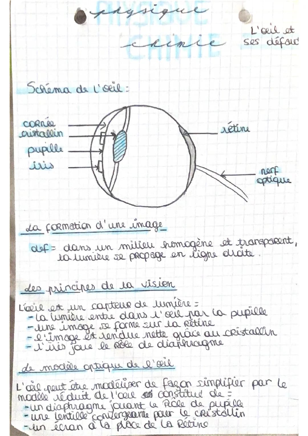 L’œil et ses défauts 