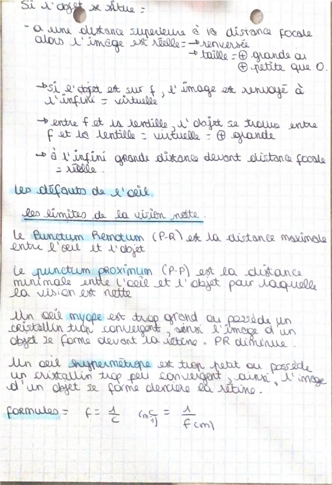 куйдил
L'oeil et
Schéma de l'oeil :
chinic ses défau
CORnée
cristallin
pupille
هندد
retine
nerf
optique
La formation d'une image
def = dans 