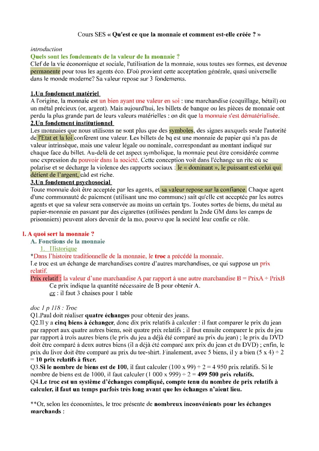 Qu'est-ce que la monnaie en économie et comment elle est créée?