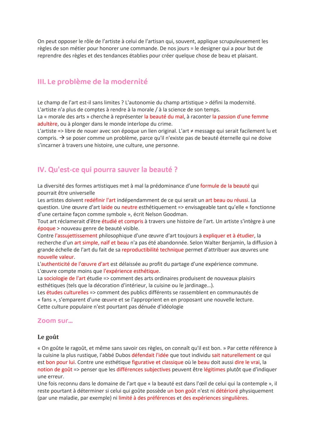 # L'art

<< L'art est ce qui rend la vie plus intéressante que l'art. >> paradoxe que l'artiste Robert
Filliou => sa définition de l'art: à 
