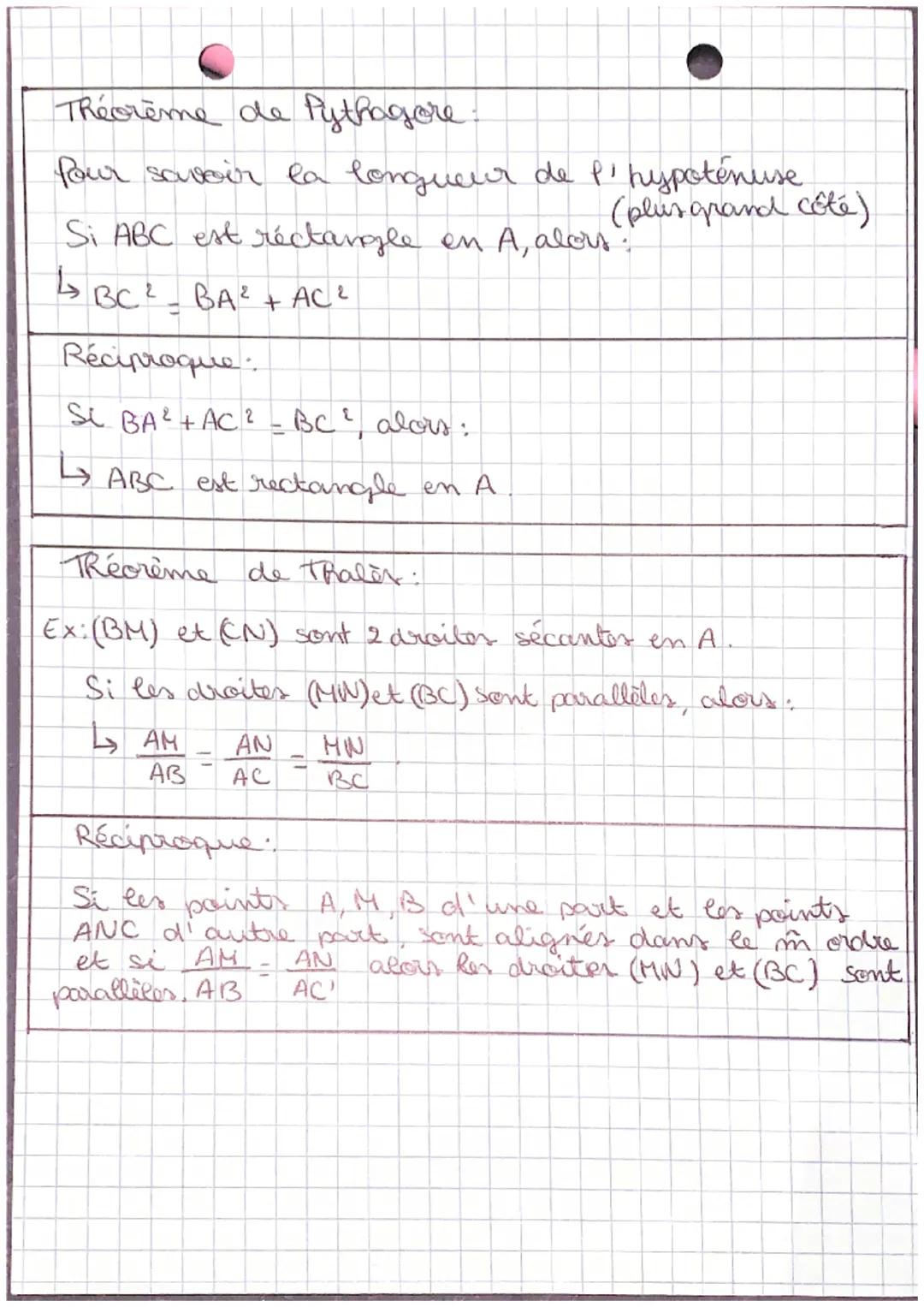 CONFIGURATIONS DU PLAN
Quadrilateres:
Is parallelogramme diagonales qui ont le même milieu.
4 rectangle diagonales în milieu et de m'm longu
