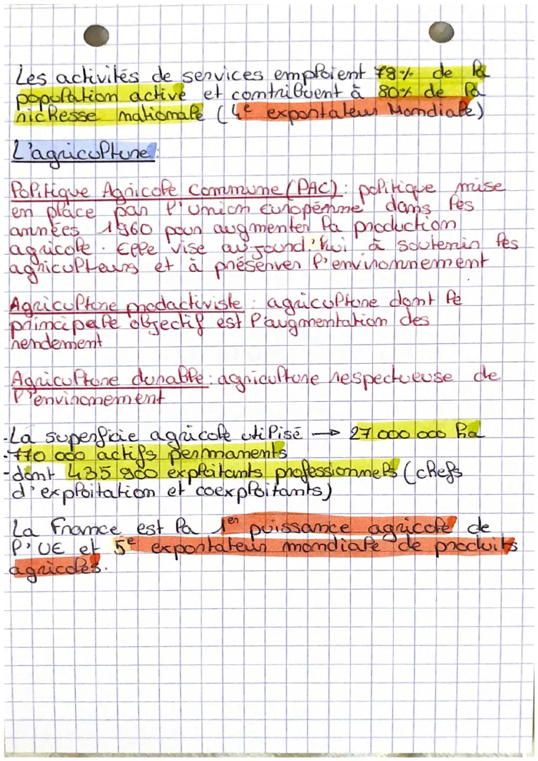 Geo

# Les espaces
# productifs et louis
# evolutions

Le territone français s'organise en
espaces productiss. Om Pes classes en
3 espaces p