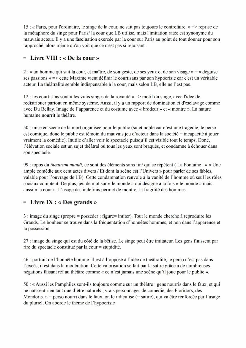 :
Citations Les Caractères
Références aux singes et au théâtre :
-
Livre V: << De la société et de la conversation >>
7: «< c'est votre rôle