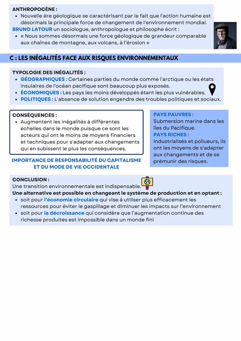 CHAPITRE INTRODUCTIF: ENTRE EXPLOITATION ET PROTECTION
COMMENT LA DÉFINITION ET LA PLACE DE L'ENVIRONNEMENT ONT-ELLES ÉVOLUE JUSQU'À
DEVENIR