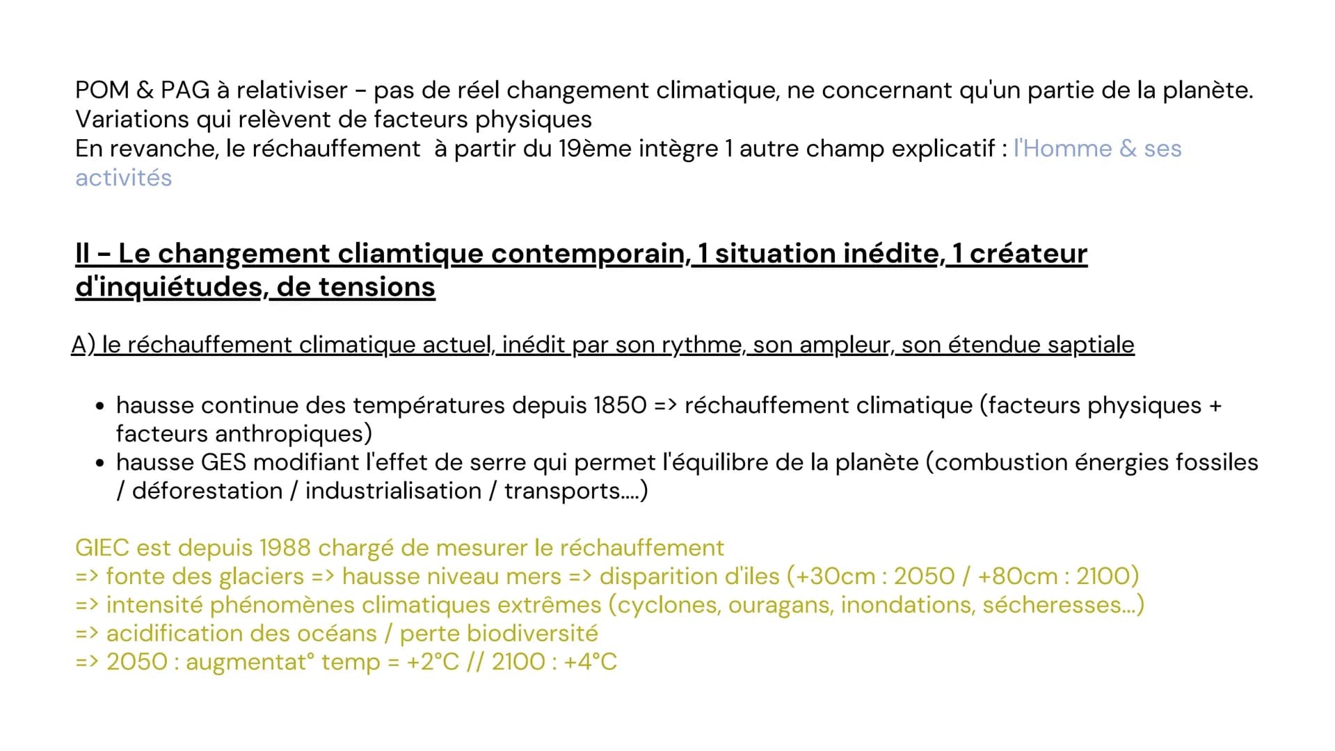 THEME 4: L' ENVIRONNEMENT ENTRE EXPLOITATION ET PROTECTION : UN ENJEU PLANETAIRE
Axe 2 : Le changement
climatique : approches
historiques & 