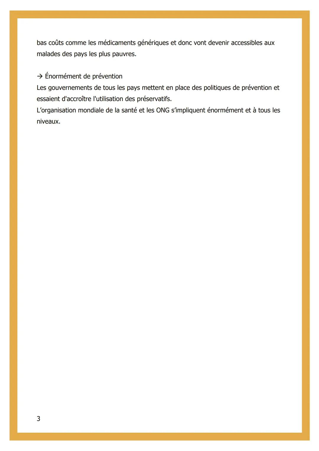LA PANDÉMIE DU SIDA
DÉFINITION DE PANDÉMIE ET DE SIDA
(SIDA est un acronyme qui signifie Syndrome d'Immuno Déficience Acquise.)
Le SIDA est 