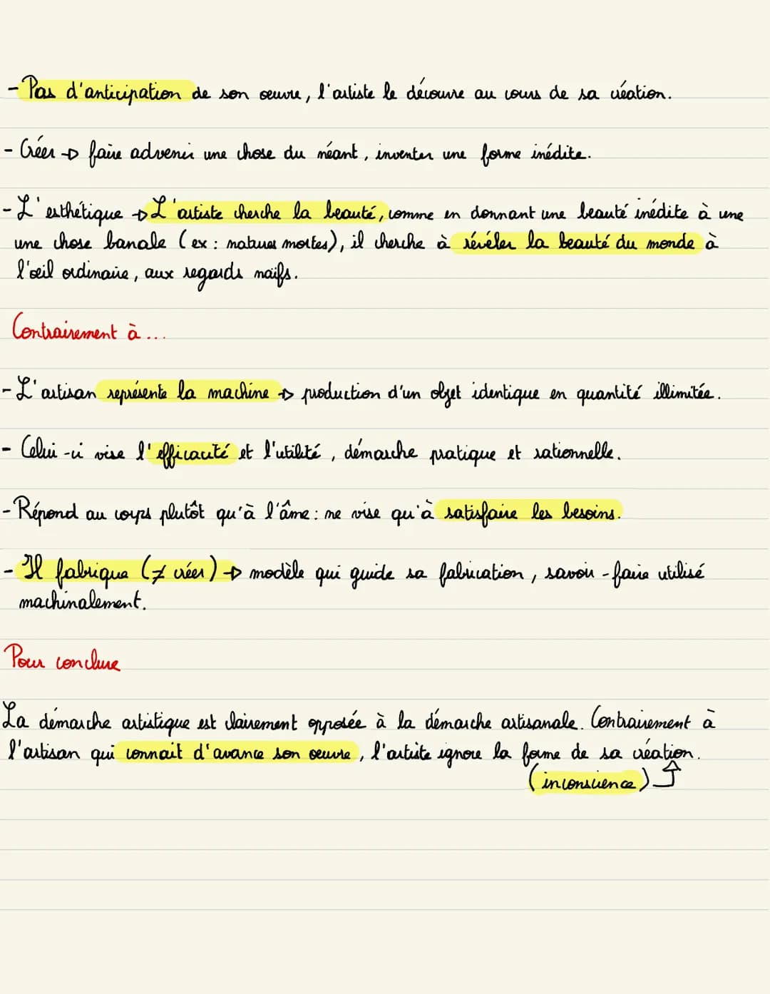 L'art (artiste / artisan)
Tout d'abord...
définition de l'art I
activité humaine ayant pour but la production d'objets destinés à la contemp