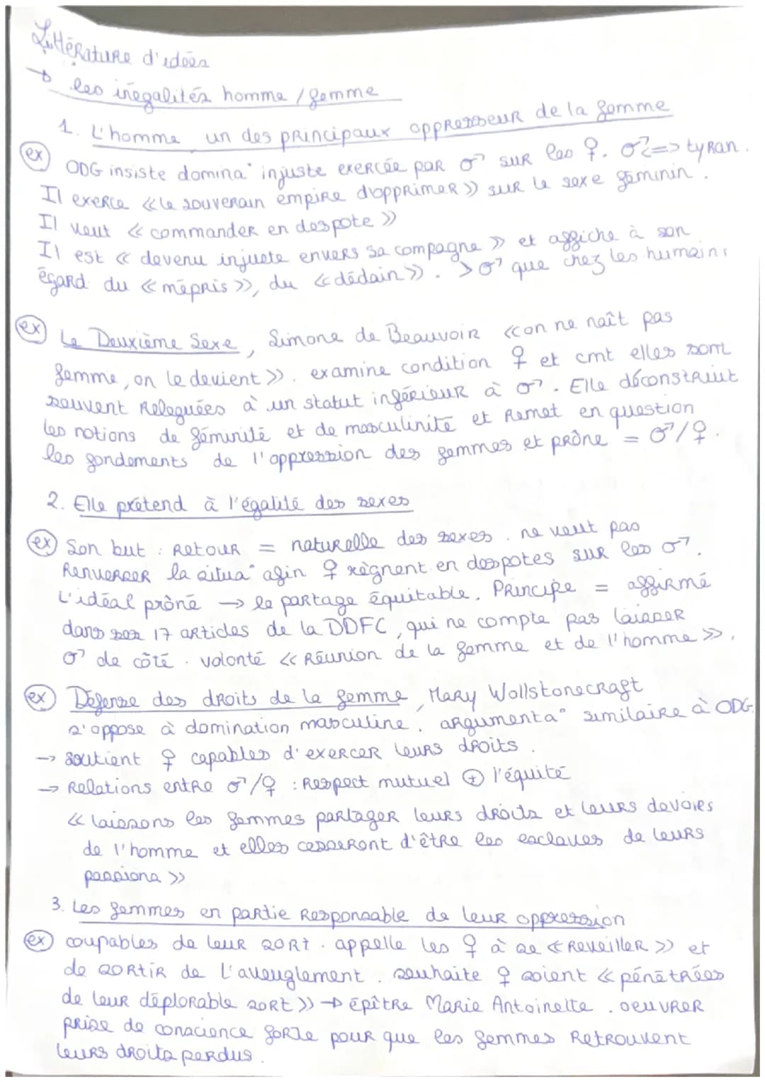 Litterature
+ les
homme / gemme
1. L'homme
un des principaur oppresseur de la gemme
ODG insiste domina" injuste exercée par or sur les 9. 0?
