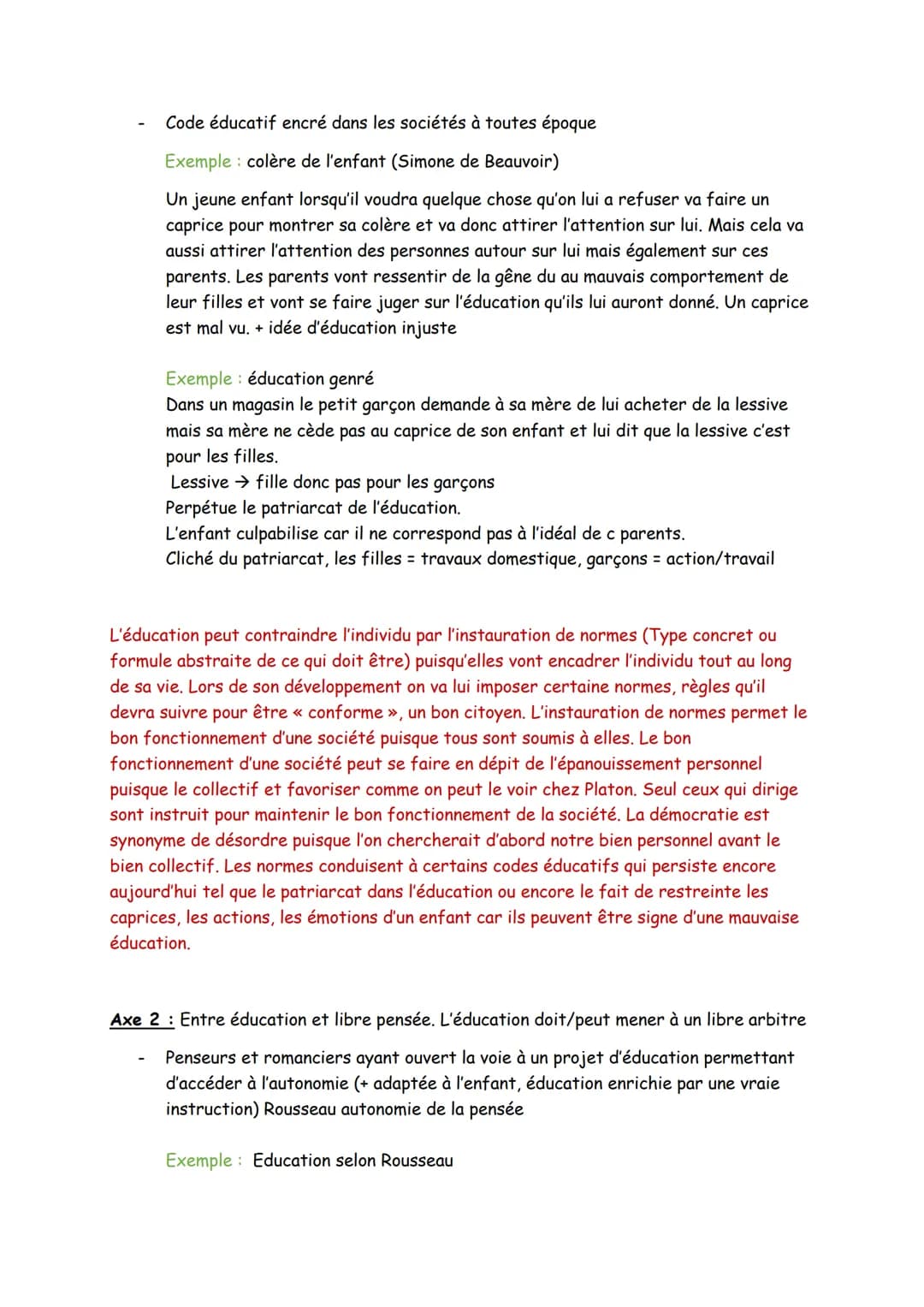 HLP Littérature
Plan essaie
Problématique : L'éducation donné à un enfant, un adolescent, permet-elle d'accéder à la
liberté de pensée ?
Int