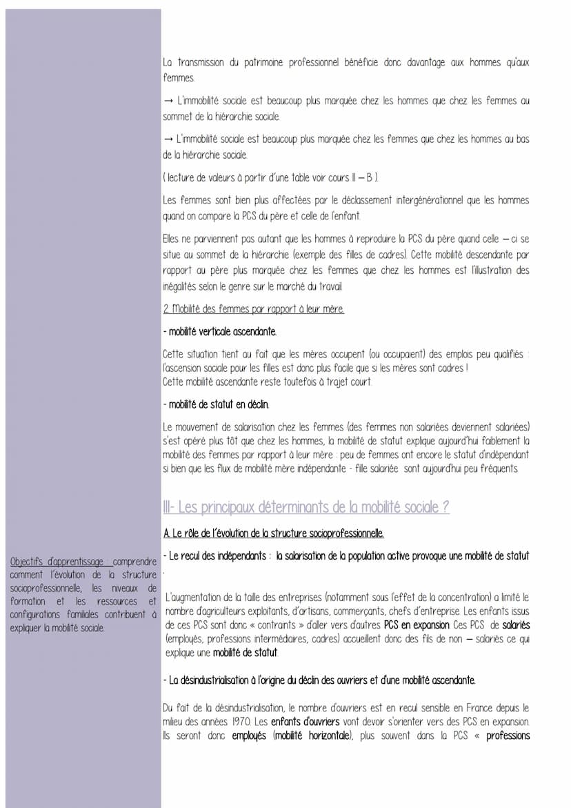 Chapitre 5 - Quels sont les caractéristiques contemporaines et les facteurs de la
mobilité sociale ?
Définitions / Mots Clefs/ - Comment déf