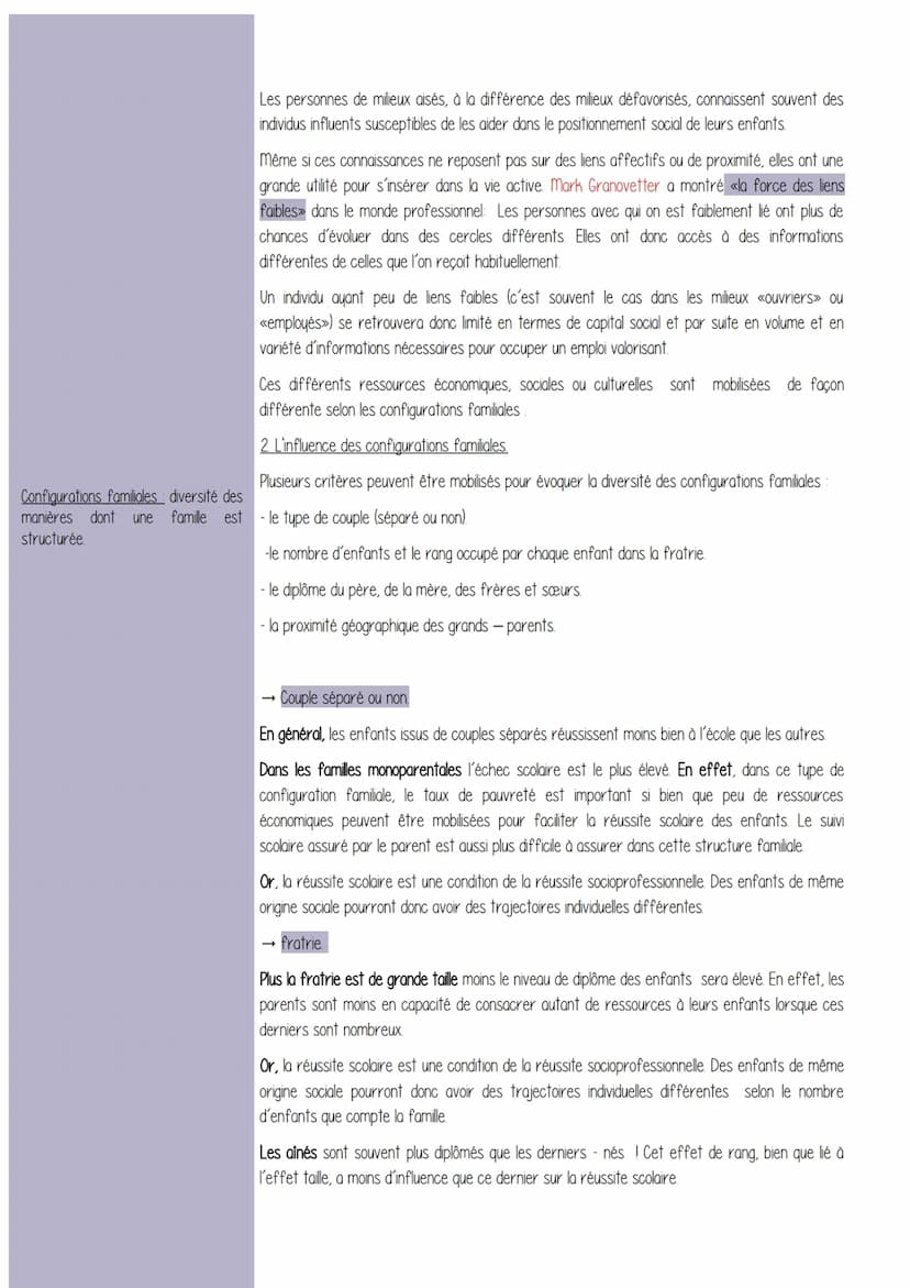 Chapitre 5 - Quels sont les caractéristiques contemporaines et les facteurs de la
mobilité sociale ?
Définitions / Mots Clefs/ - Comment déf