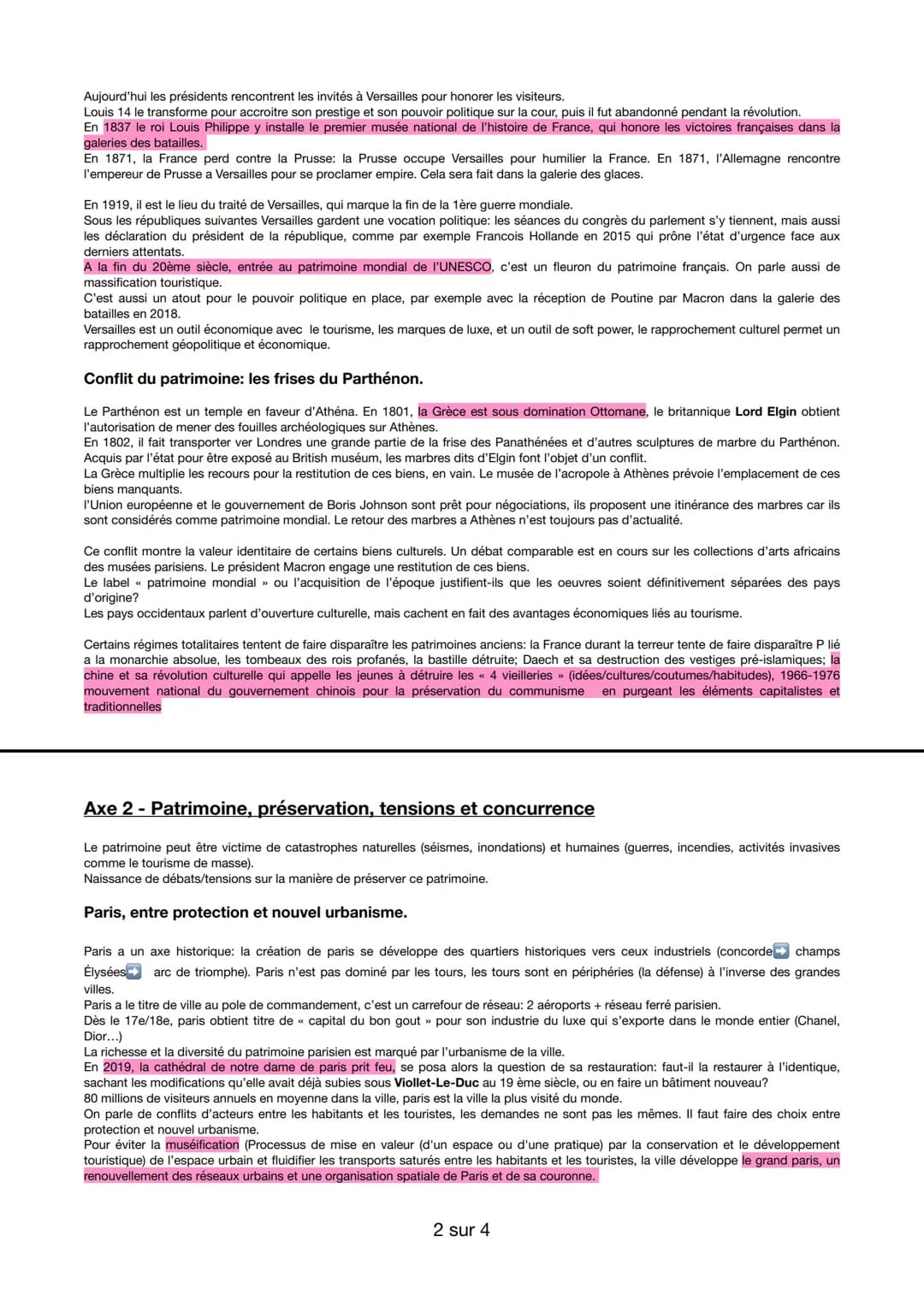 Thème 4: identifier, valoriser et gérer le patrimoine.
Introduction:
. La construction et l'élargissement de la notion de patrimoine: de la 