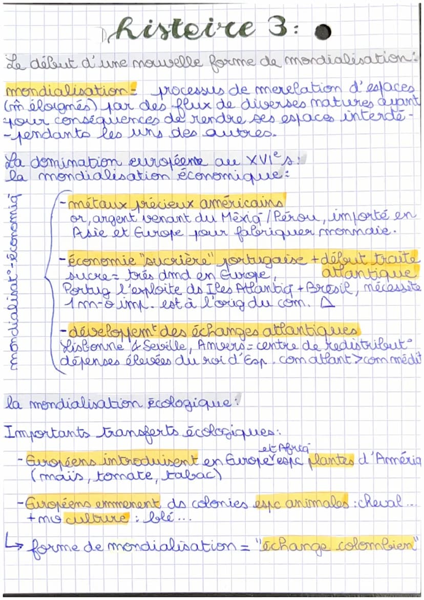 ●histoire 1:0
L'ouverture atlantique: les conséquences de
la découverte du « No Monde».
Les motivations des Européens à la découverte du M₂
