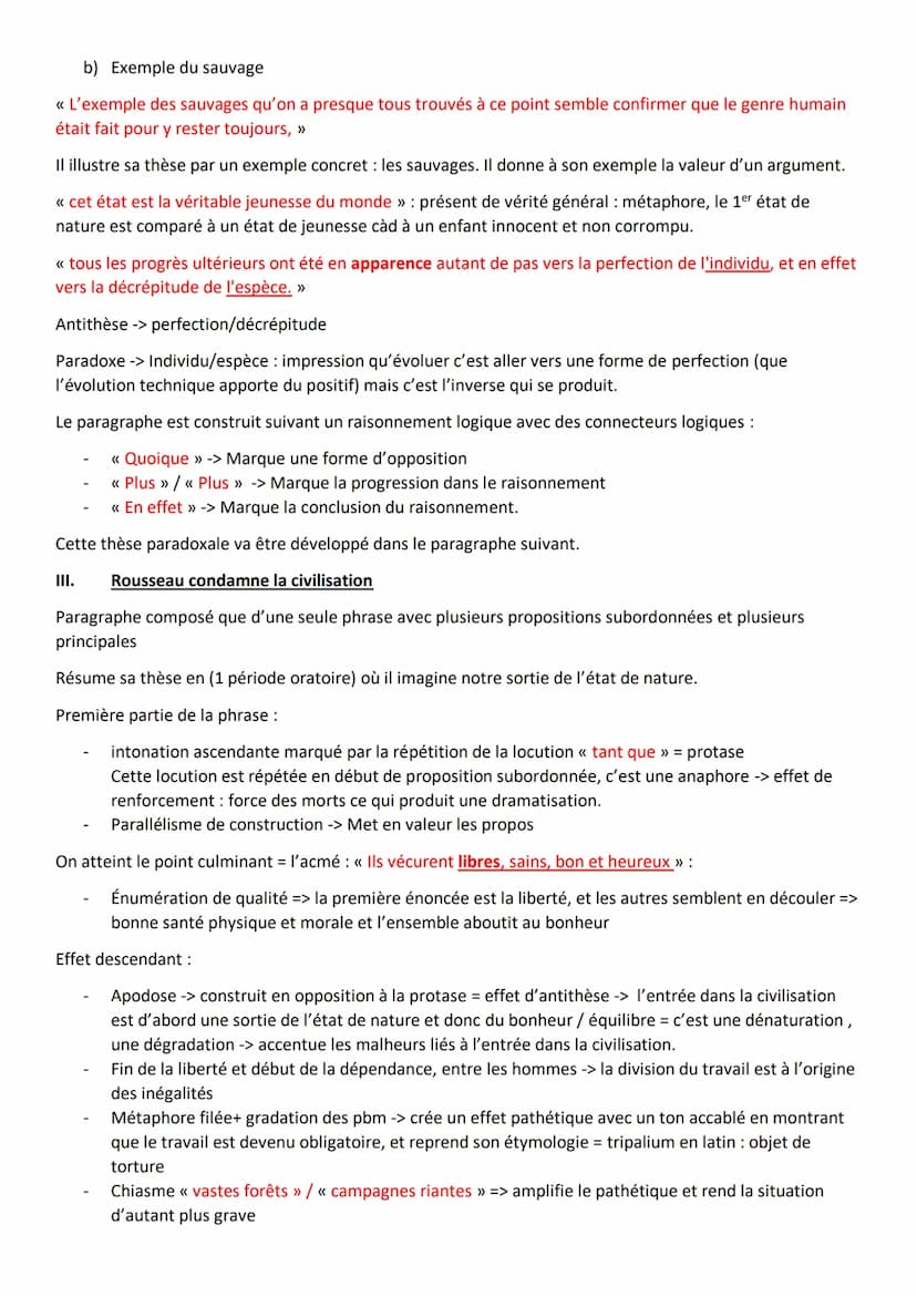 Extrait de la seconde partie du « Discours sur l'origine et les fondements de l'inégalité
parmi les hommes >>
Le premier qui, ayant enclos u
