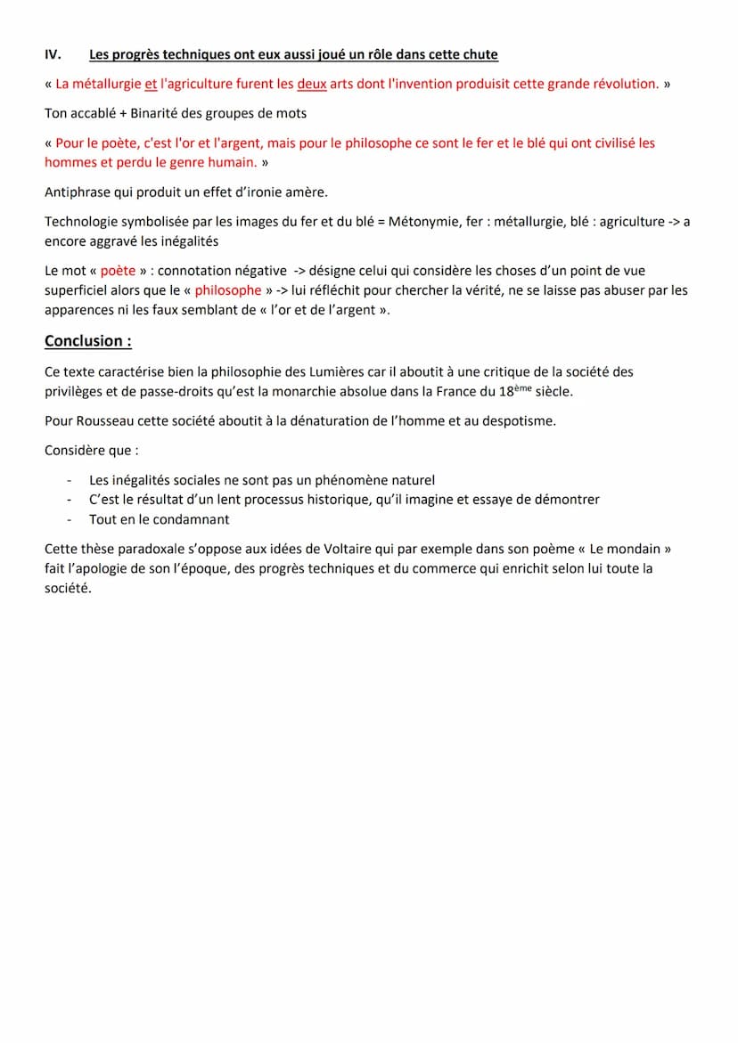 Extrait de la seconde partie du « Discours sur l'origine et les fondements de l'inégalité
parmi les hommes >>
Le premier qui, ayant enclos u