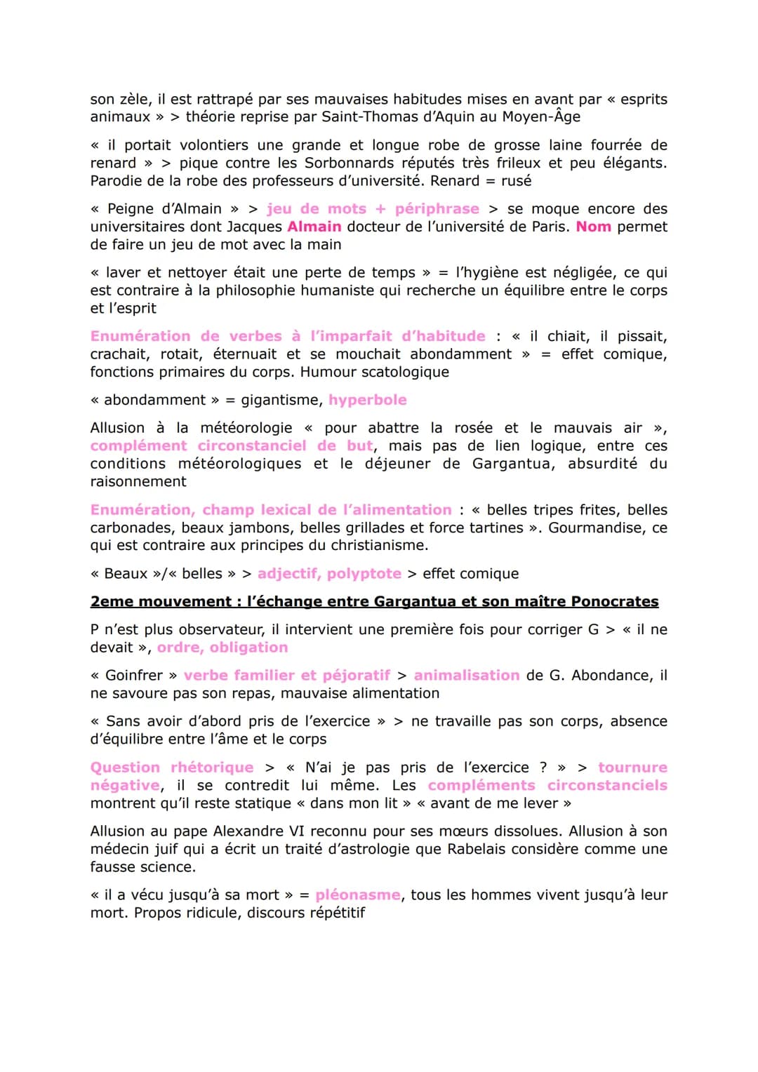 <h2 id="lducationdegargantuaanalyselinaire">L'éducation de Gargantua Analyse Linéaire</h2>
<p>Rabelais, un écrivain humaniste, a publié "Gar