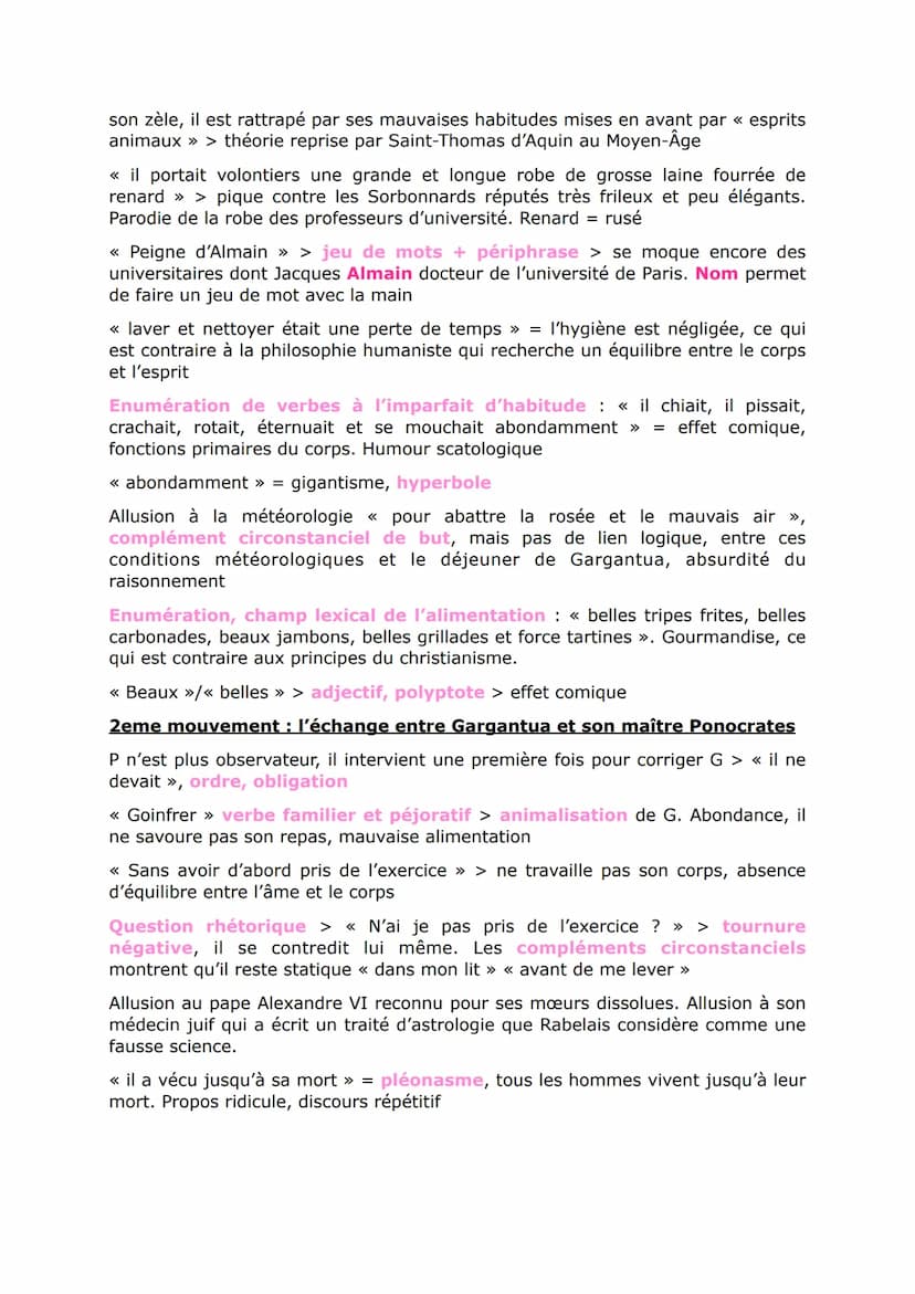 <h2 id="lducationdegargantuaanalyselinaire">L'éducation de Gargantua Analyse Linéaire</h2>
<p>Rabelais, un écrivain humaniste, a publié "Gar