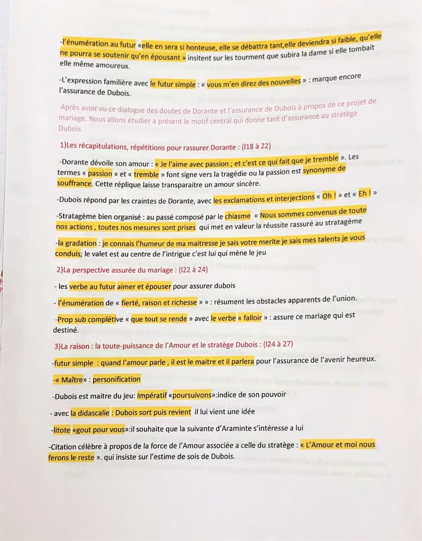 Parcours IV « Théâtre et Stratagème »
Marivaux, Les Fausses Confidences, (1738)
Texte 1: « Cette femme-ci a un rang dans le monde [...] L'Am