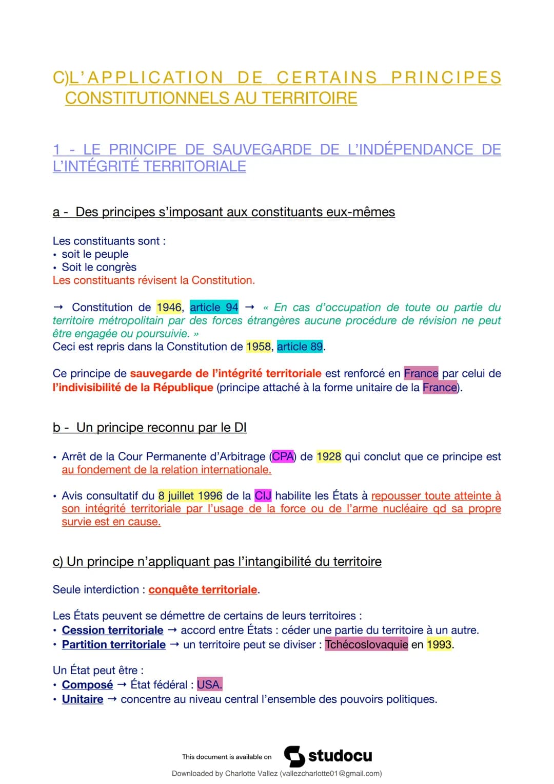# Titre 1 - chapitre 1 - Notes de cours 1

Principes généraux du droit constitutionnel (Université de Lille)


Scan to open on Studocu

Down