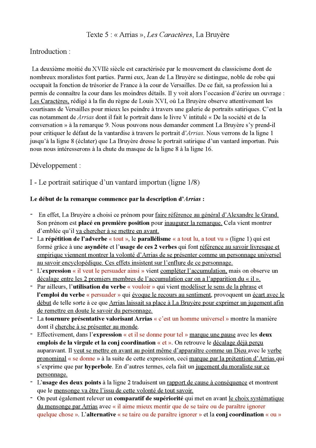 Linéaire sur "Arrias"