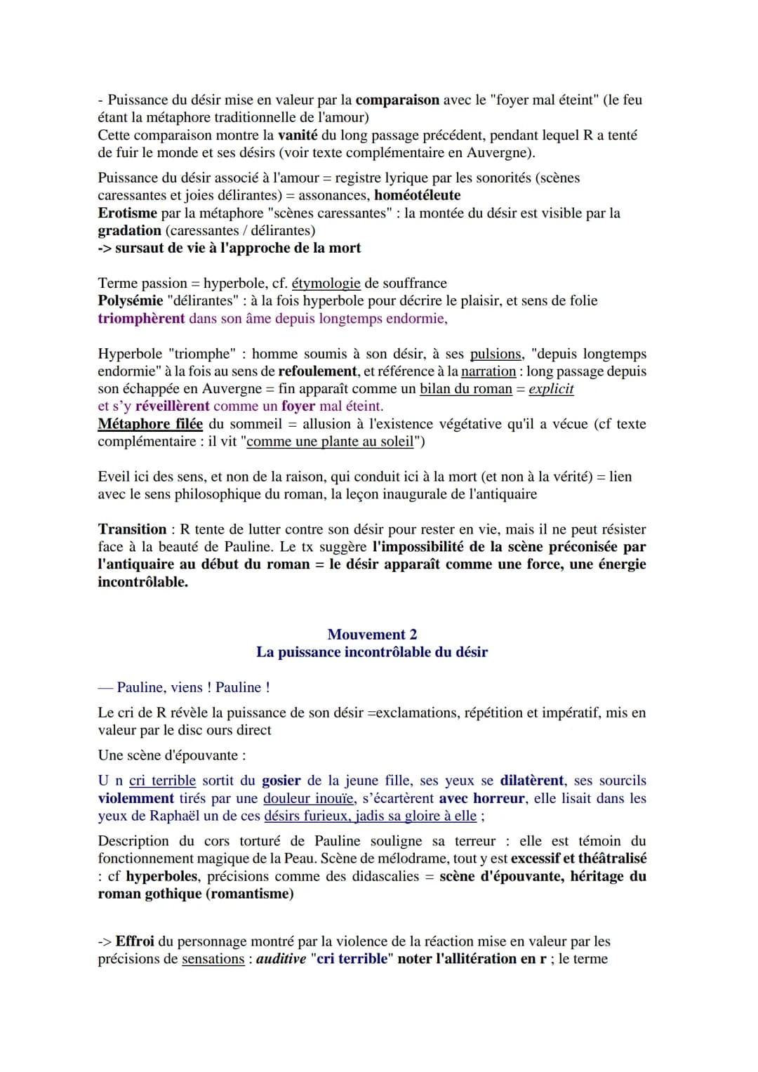 Balzac, La peau de chagrin, 1831
Les romans de l'énergie : création et destruction
1 ère lecture de l'extrait
Partie 3. L'agonie
Texte 3: Le