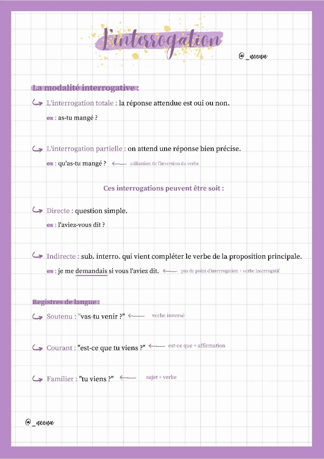 Les règles de l'interrogation en français : Total ou Partiel ?