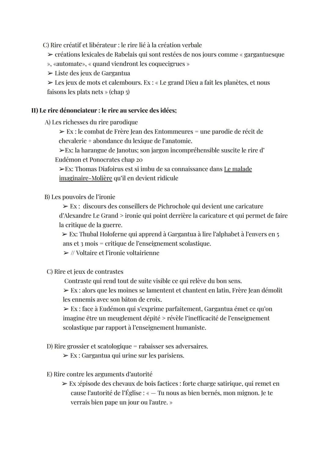 GARGANTUA
Amorce
Le XIème siècle est le siècle de l'humanisme. L'homme est placé au cœur des
raisonnements littéraires et philosophiques. De