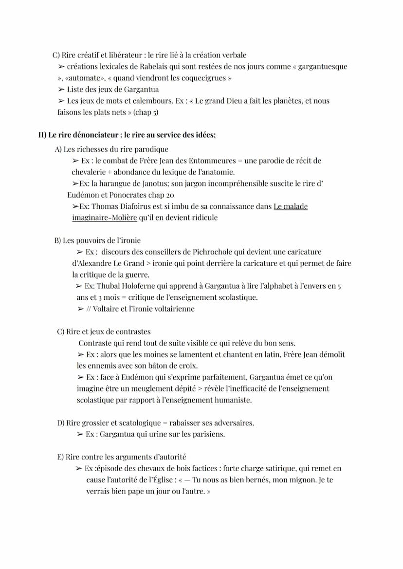 GARGANTUA
Amorce
Le XIème siècle est le siècle de l'humanisme. L'homme est placé au cœur des
raisonnements littéraires et philosophiques. De