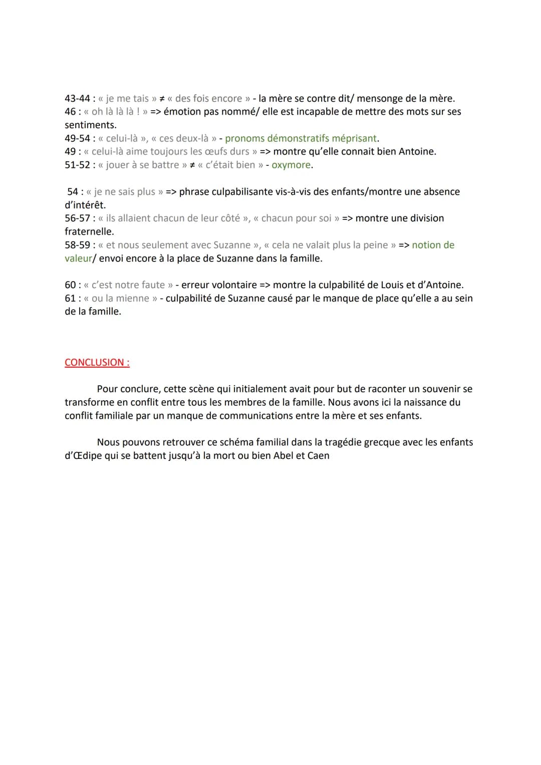 OBJET D'ÉTUDE N°1 : LE THÉÂTRE DU XVII e s AU XXI e s.
Séquence n°1: parcours, crise personnelle, crise familiale
TEXTE 3: << partie 1, scèn