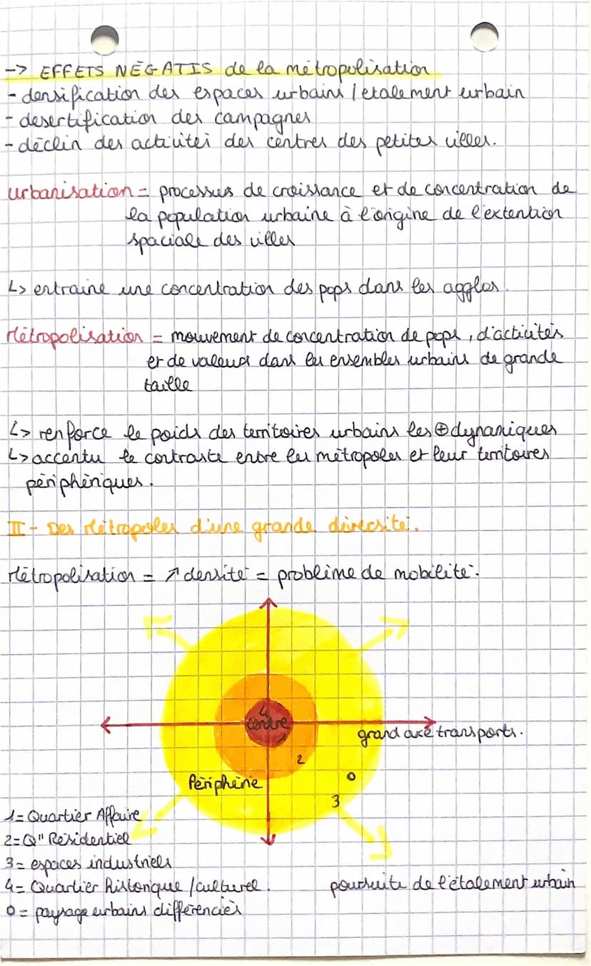 GEO
retropolisation.
→ la metropolisation = un processus mordial differencié
Agglomérations urbaines = ensemble urbarise en continue
constit