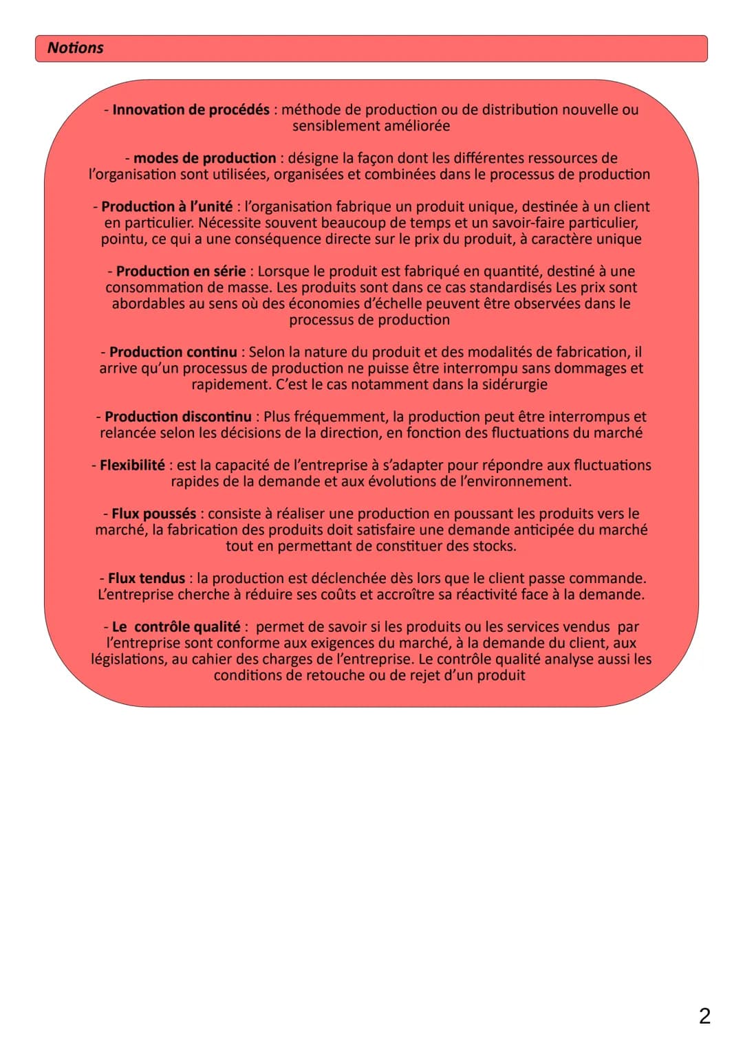 Thème 1
CHAP 3
LIMAUX Oriane
Quels choix d'organisation de la production peut
concilier flexibilité et qualité
Les organisations opèrent des