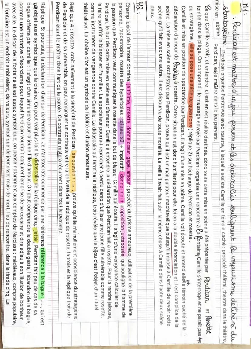 TEXTE 16 BAC
Carte d'identité:
Titre: On ne badine pas avec l'amour.
Auteur: russet.
Date: 1834
Passage étudié : Actel11, scire 3
Parcours a