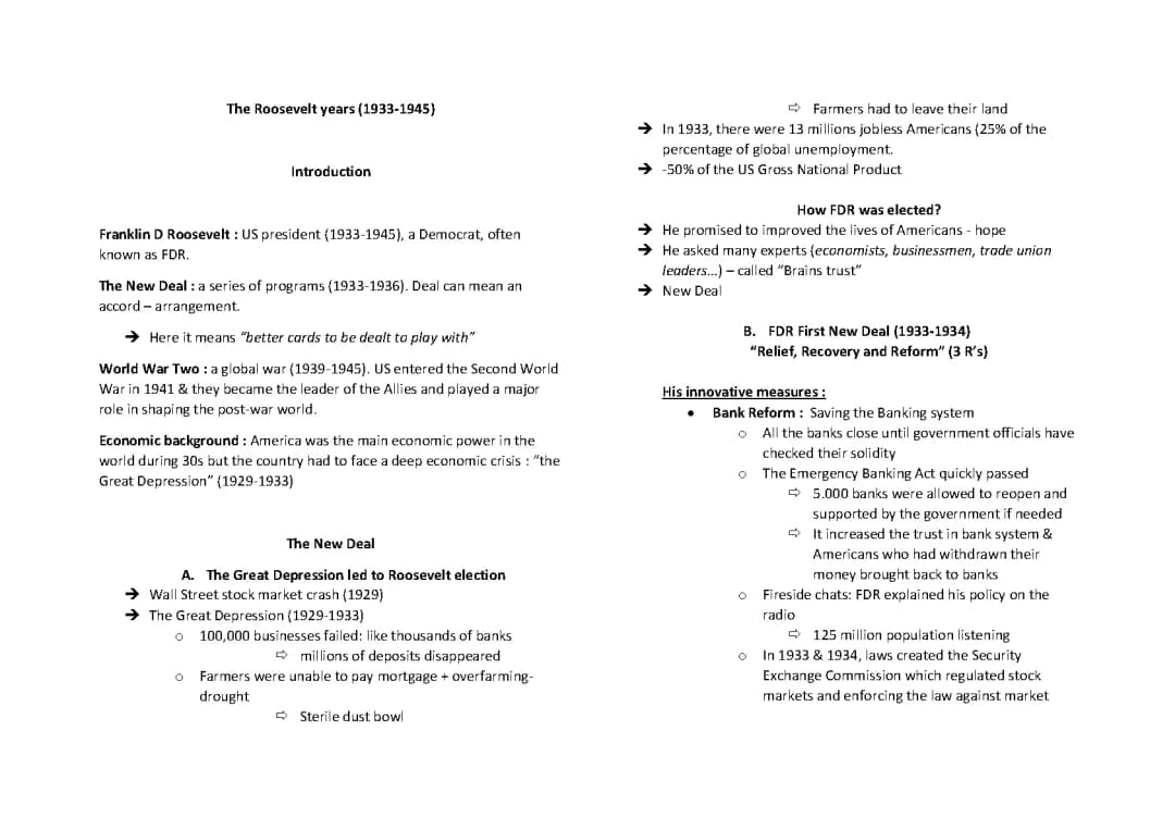 Roosevelt New Deal Adventure: Easy Summary for Kids