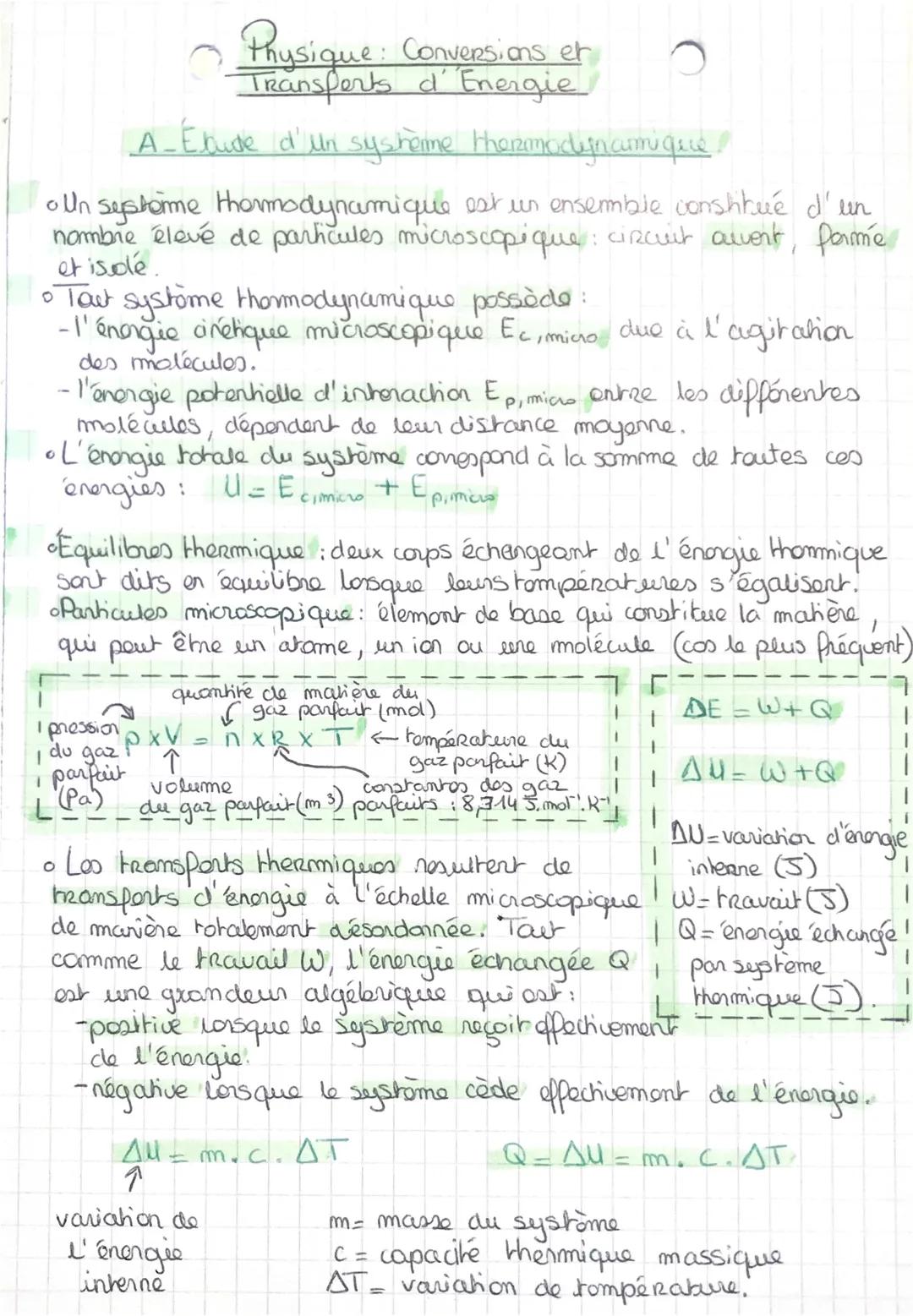 Conversion et transfert d’énergie