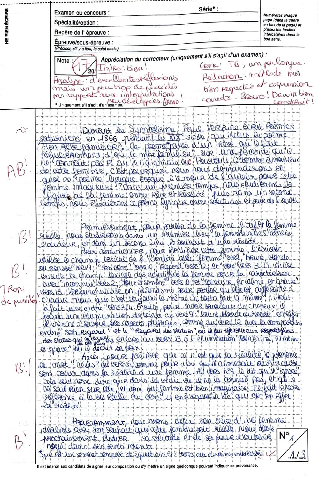 NE RIEN ÉCRIRE
??
AB!
B!
TROP
de procédés
Examen ou concours :
Spécialité/option :
Repère de l'épreuve :
Épreuve/sous-épreuve :
(Préciser, s