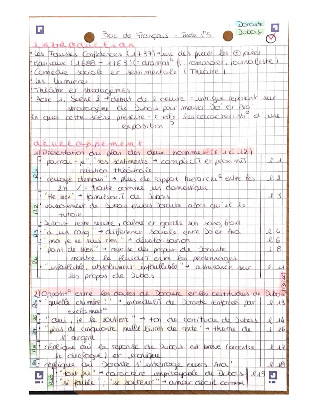 5
10
15
25
DORANTE: Quand pourrai-je reconnaître tes sentiments pour moi ? ma fortune serait la
tienne; mais je n'attends rien de notre entr