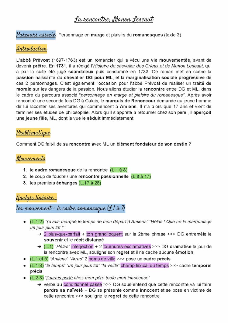 Know Analyse linéaire La rencontre (Manon Lescaut) thumbnail