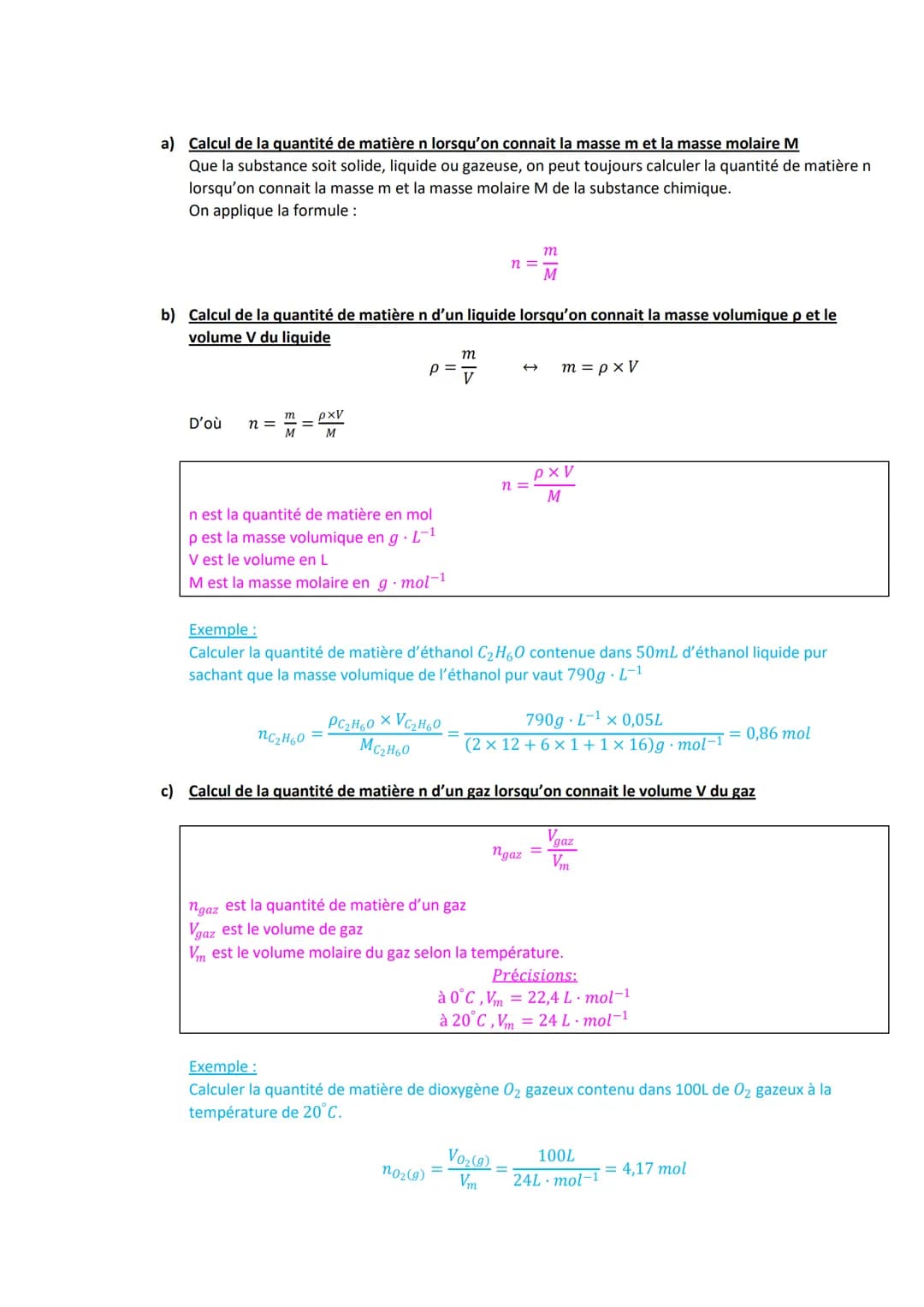CHAPITRE 1: LA QUANTITE DE MATIERE
A) Masse molaire d'une espèce chimique
1) La constante d'Avogadro
Pour compter les entités chimiques (ato