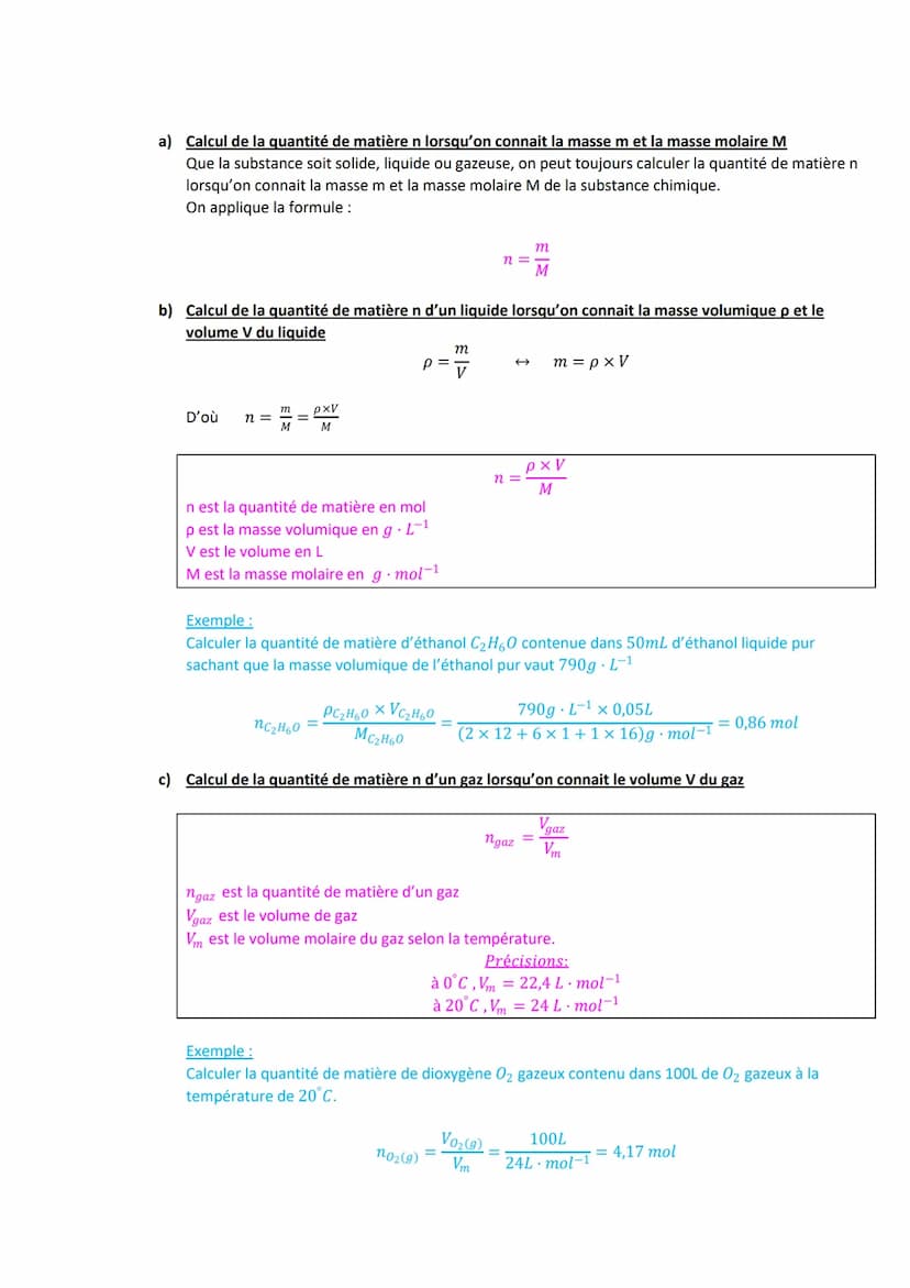 CHAPITRE 1: LA QUANTITE DE MATIERE
A) Masse molaire d'une espèce chimique
1) La constante d'Avogadro
Pour compter les entités chimiques (ato