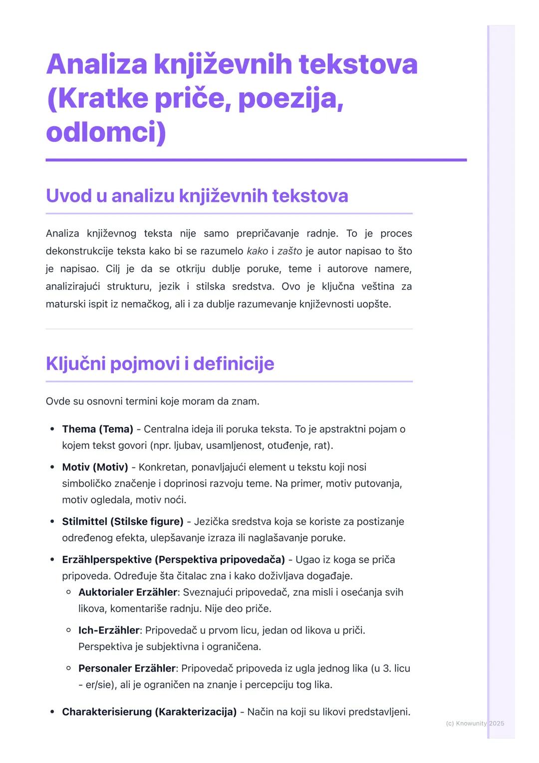 # Analiza književnih tekstova
(Kratke priče, poezija,
odlomci)

Uvod u analizu književnih tekstova

Analiza književnog teksta nije samo prep