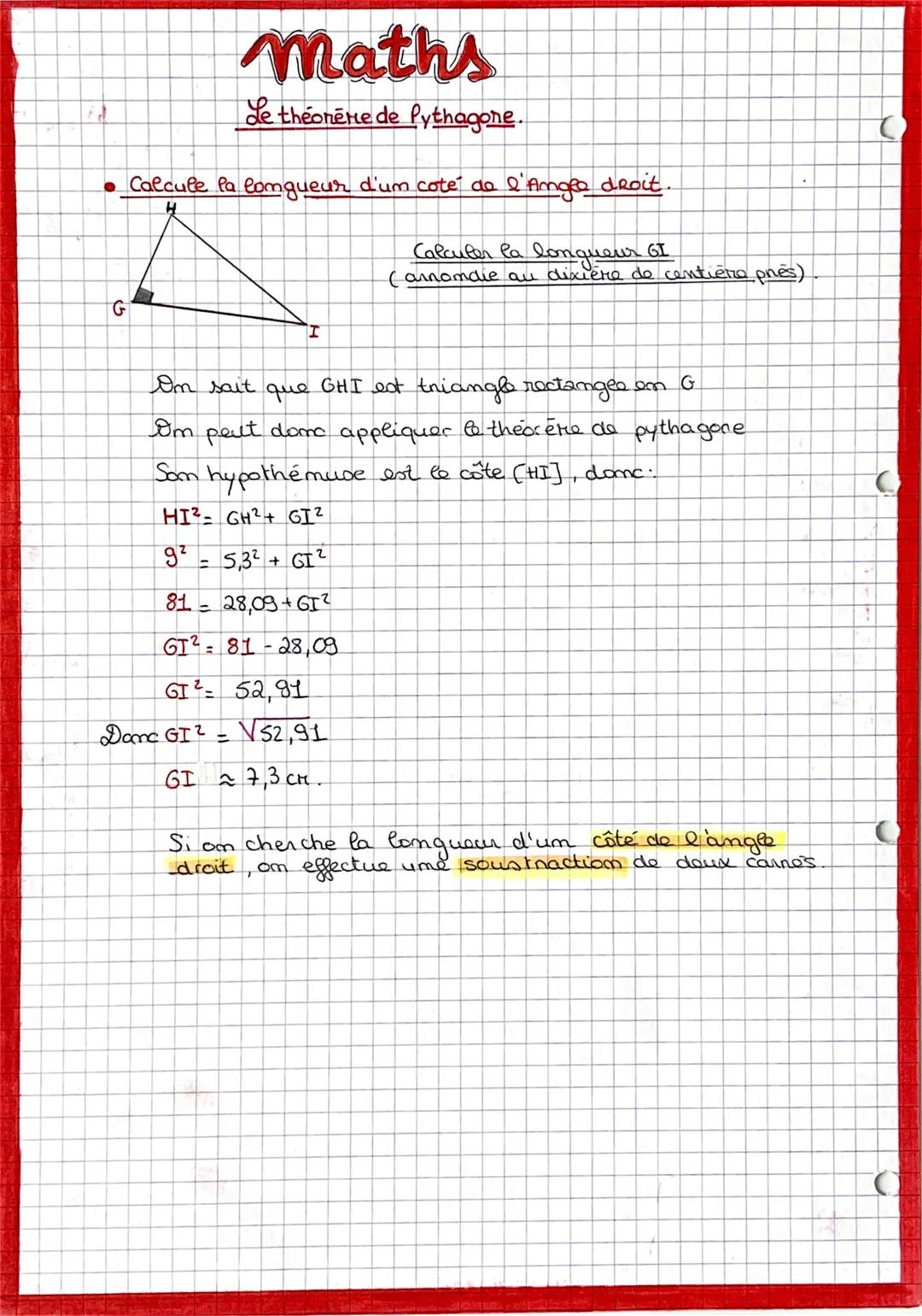 • Calculer les longueur de l'hypotémuse.
i Solution!
=> Om commence par réaliser une figure à main levée
€
F
D
I'm sait que DEf est un trian