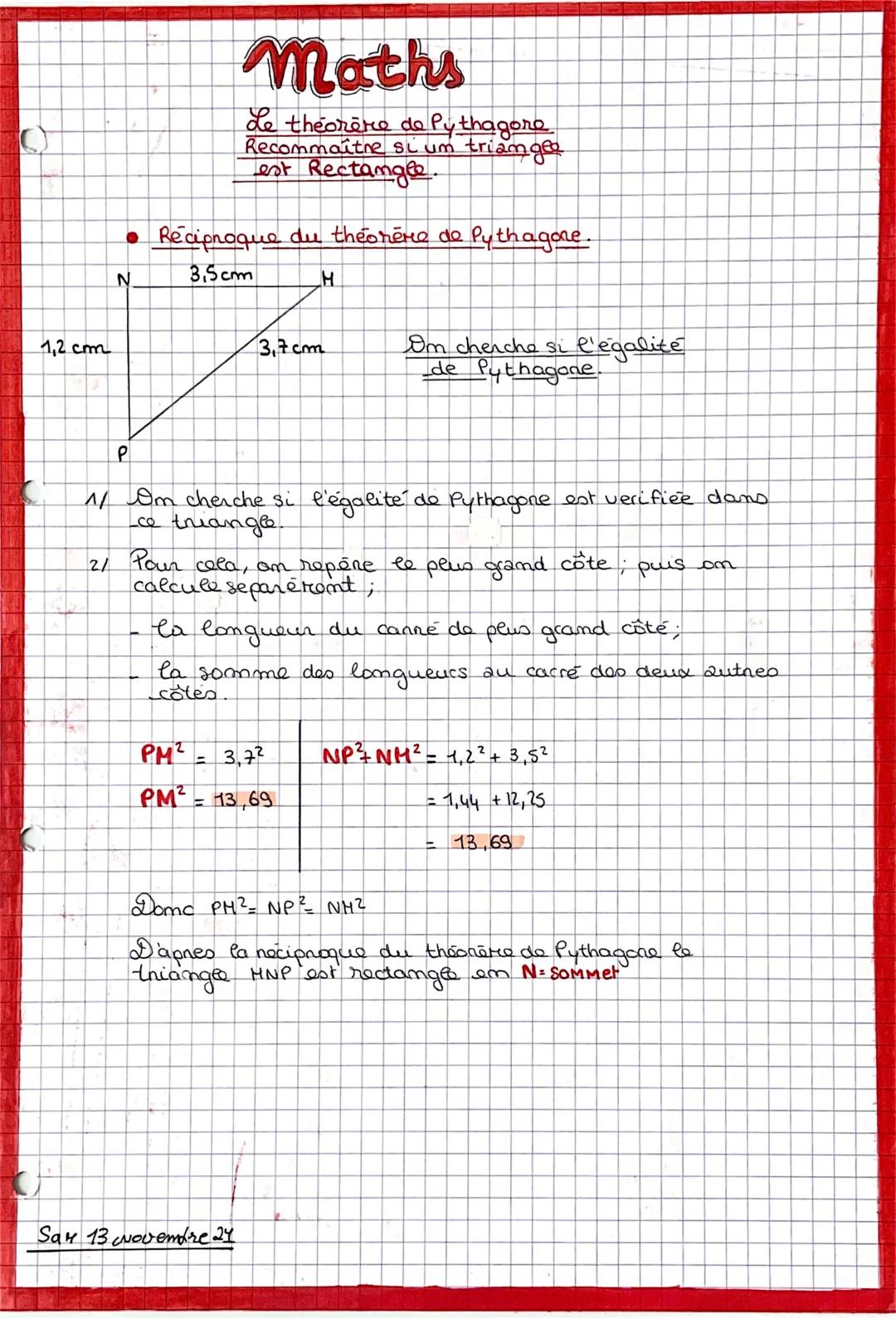 • Calculer les longueur de l'hypotémuse.
i Solution!
=> Om commence par réaliser une figure à main levée
€
F
D
I'm sait que DEf est un trian