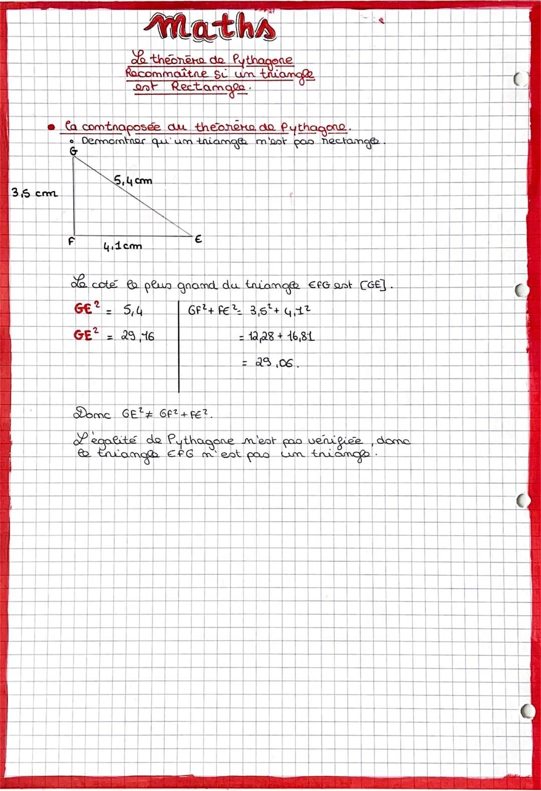 • Calculer les longueur de l'hypotémuse.
i Solution!
=> Om commence par réaliser une figure à main levée
€
F
D
I'm sait que DEf est un trian