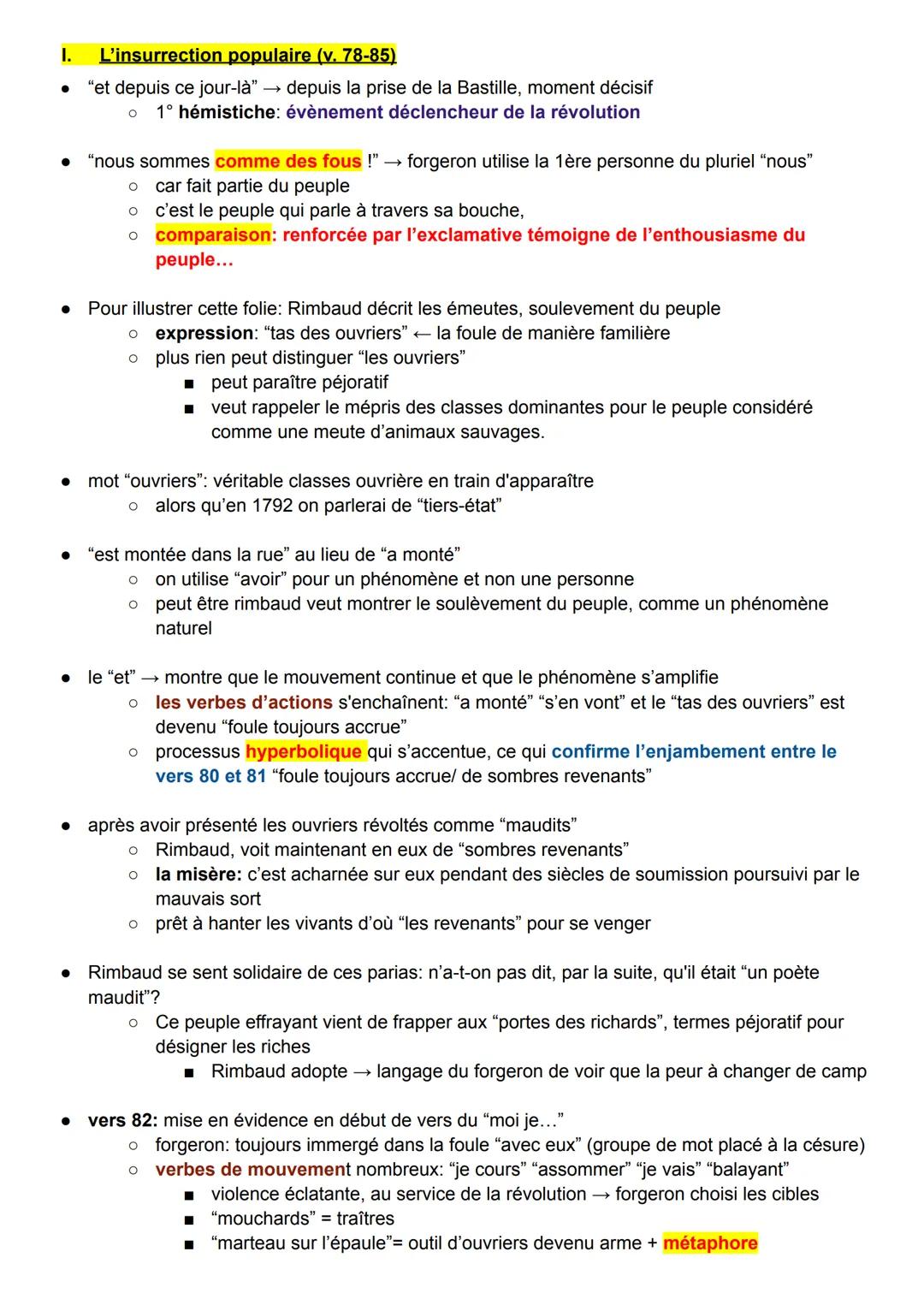 9ème texte bac (poésie):
Arthur Rimbaud - Le Forgeron - 1870 (v. 78 à 100)
Introduction:
⚫ jeunesse dans les Ardennes
• mère autoritaire → d