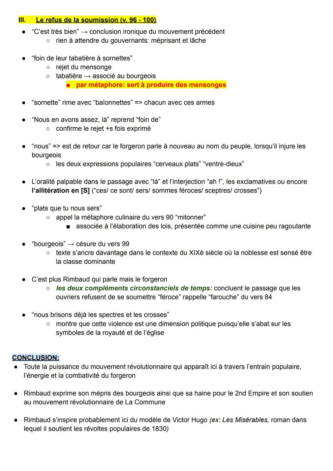 9ème texte bac (poésie):
Arthur Rimbaud - Le Forgeron - 1870 (v. 78 à 100)
Introduction:
⚫ jeunesse dans les Ardennes
• mère autoritaire → d