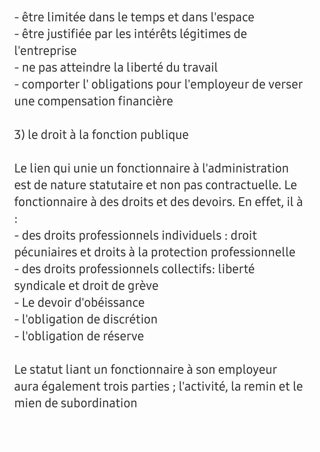Chapitre : le droit à l'emploi

Le salarié et le fonctionnaire ont un employeur. Le
salarié travaille dans une entreprise privée, il relève
