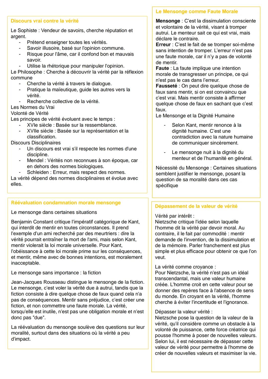 --- OCR Start ---
Vérité
Etymologie
Vient du latin
→ << veritas >>>
le vrai, la
réalité
Définitions
Lien entre la vérité et le réel semble ê
